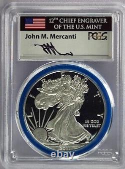 2011-W (Mint Engraver Series) Silver Eagle PCGS PR70DCAM John Mercanti Signed