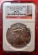 2011 S Silver Eagle Ms70 Golden Gate Bridge -ngc Grade San Francisco