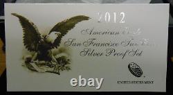 2012 AMERICAN EAGLE SAN FRANCISCO 2 COIN SILVER PROOF SET, United States Mint
