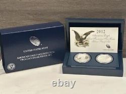 2012 American Eagle San Francisco 2 Coin Silver Proof Set