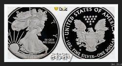 2012 American Silver Eagle Proof 75th Anniversary 2 Coin Set PCGS 70 69