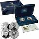 2012-s (2-coin) Silver American Eagle Us Mint 75th Anniversary Set With All Ogp