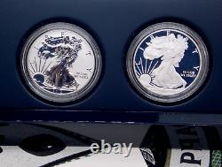 2012 S American SILVER Eagle SAN FRANCISCO (2 Coin) Set Box & COA
