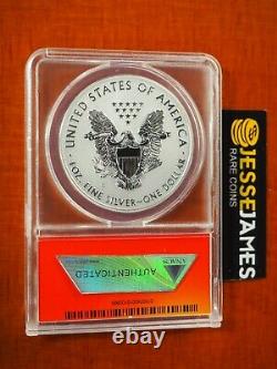 2012 S Reverse Proof Silver Eagle Anacs Pf70 From San Francisco Mint Set Label