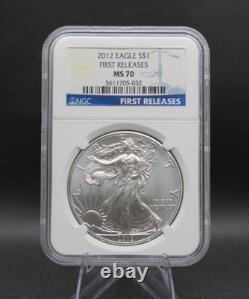 2012 Silver Eagle Dollar NGC MS70 FIRST RELEASES