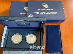 2012 US Mint American Eagle San Francisco Two-Coin Silver Proof Set