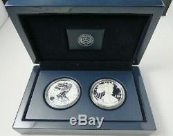 2012 US Mint American Eagle San Francisco Two Coin Silver Reverse Proof Set