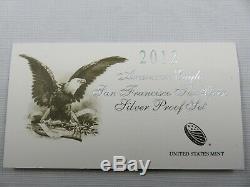 2012 US Mint American Eagle San Francisco Two Coin Silver Reverse Proof Set