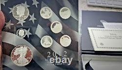 2012 US Mint Limited Edition SILVER Proof 6 Coin Set American Eagle NO TONING