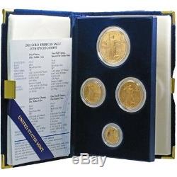 2012-W US Mint American Eagle Gold 4 coin proof set with CoA