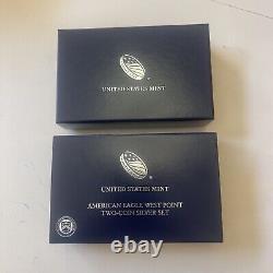 2013 AMERICAN EAGLE WEST POINT 2 COIN SILVER SET, United States Mint Lot 1031