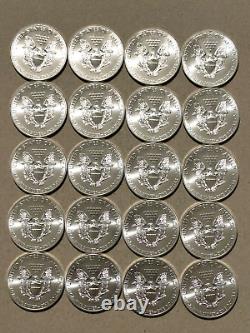 2013 American Eagle Silver Dollar Roll QTY. 20 Uncirculated BU Lot 48