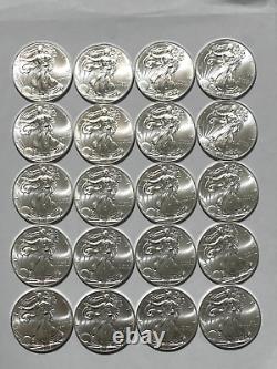 2013 American Eagle Silver Dollar Roll QTY. 20 Uncirculated BU Lot 48