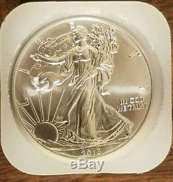 2013 Roll of 20 American Silver Eagle ($1) BU 1 Oz. Coins in Mint Tube