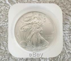 2013 Silver American Eagle. 999 1 Oz Bu Dollar Coins- Roll Of 20 In Us Mint Tube