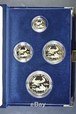 2013 W 4 Coin Set of Gold American Eagles with original Mint box and COA