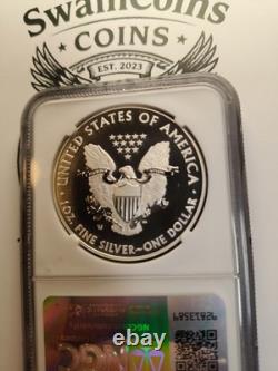 2013-W American Silver Eagle SP70 ENHANCED Finish West Point NGC E-148
