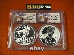 2013 W Silver Eagle Pcgs Pr69 Ms69 West Point Mint 2 Coin Set Multiholder