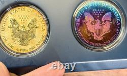 2013-W US Mint American Eagle West Point Two-Coin Silver Proof Set Monster Toned
