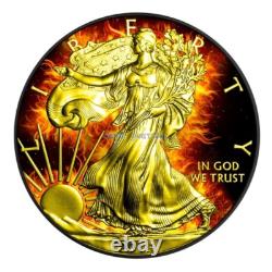 2014 American Eagle Burning 1 oz silver coin USA