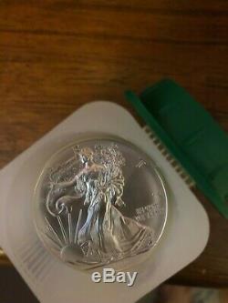 2014 American Silver Eagle (1 oz) $1 1 Roll Twenty 20 BU Coins in Mint Tube