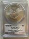 2014 S $1 Silver Eagle Pcgs Ms70 First Strike Miles Standish