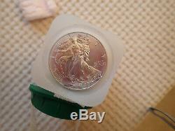 2015 1 oz. Silver American Eagles $1 BU Coins (2015) Lot, Tube, Roll of 20