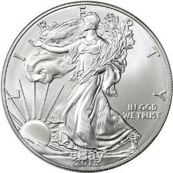 2015 American Silver Eagle (1 oz) $1 5 Rolls 100 BU Coins in 5 Mint Tubes