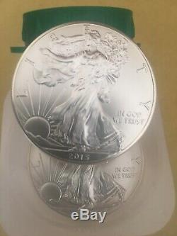 2015 American Silver Eagle Roll of 20 1oz. 999 Fine $1 BU Coins in Mint Tube