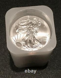 2015 American Silver Eagles, BU, Mint Tube Roll Of 20, 1oz. Coins, UNTOUCHED