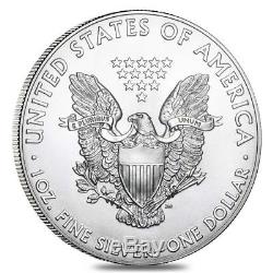 2015 Mint Roll of 20 1 Troy oz. 999 Fine Silver American Eagle $1 BU Coins
