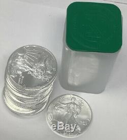 2015 Mint Rolls of 20 1 Troy oz. 999 Fine Silver American Eagles FREE SHIPPING