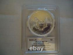 2015(P) American Eagle Silver $1, MS 69 Mercanti MINT ENGRAVER SERIES PCGS