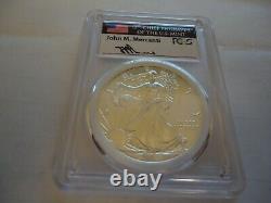 2015(P) American Eagle Silver $1, MS 69 Mercanti MINT ENGRAVER SERIES PCGS