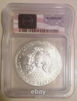 2015 P Silver Eagle MS69 AMERICAN FLAG LABEL ICG- ONLY 79,640 MINTED -Rare KEY