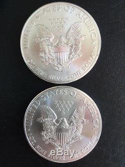 2015 Roll of 20 American Silver Eagles Gem BU Mint Fresh