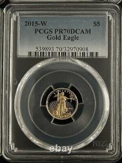 2015-W 4-Coin Proof Gold Eagle Set PR-70 PCGS Rare Set