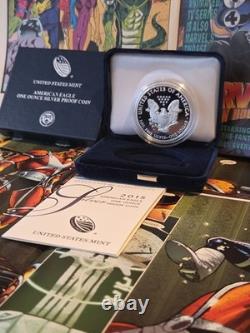 2015-W American Silver Eagle 1 oz Proof Coin OGP Box COA US Mint Gem