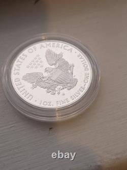 2015-W American Silver Eagle 1 oz Proof Coin OGP Box COA US Mint Gem
