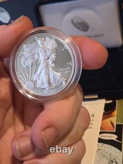 2015-W American Silver Eagle 1 oz Proof Coin OGP Box COA US Mint Gem
