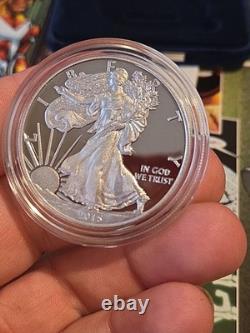 2015-W American Silver Eagle 1 oz Proof Coin OGP Box COA US Mint Gem