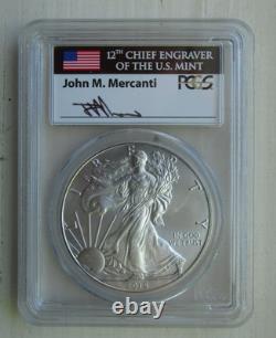 2015-W Burnished Silver Eagle PCGS SP70 FDOI Baltimore Mercanti