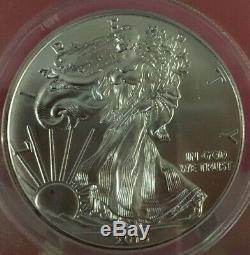 2015-p American Silver Eagle $ Anacs Ms 69 Struck At Philadelphia Mint Bin Free