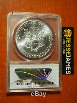 2015 (p) Silver Eagle Anacs Ms70'struck At Philadelphia Mint' Mintage 79,640