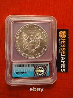 2015 (p) Silver Eagle Icg Bu'minted At Philadelphia' Mint Mintage 79,640
