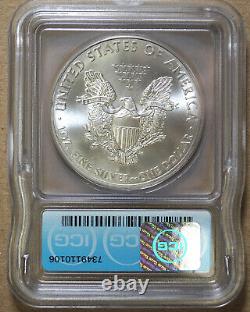 2015-(p) Silver Eagle Icg Ms69 Minted At Philadelphia Scarce