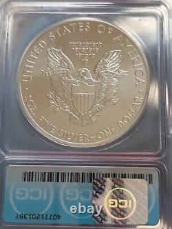 2015 (p) Silver Eagle Icg Ms69'minted At Philadelphia Mint' Mintage 79,640 Key