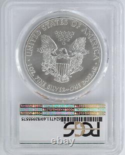 2015-(p) Struck By Philadelphia Mint Silver Eagle Pcgs Ms69 955575