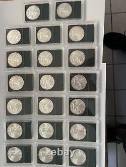 2015 silver eagles slab of 20