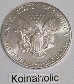 2016 $1 American Silver Eagle, 30th Anniversary Taken From Mint Tube Fast